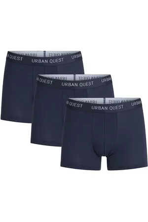 URBAN QUEST 3-Pack Men Bamboo Tights Boxershorts Navy