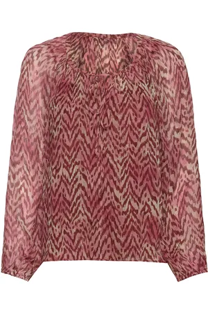Dante 6 D6Sophie Bohemian Top Tops Blouses Long-sleeved Pink