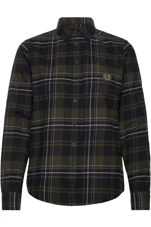Chevalier Heron Flannel Shirt Sport Shirts Long-sleeved Green