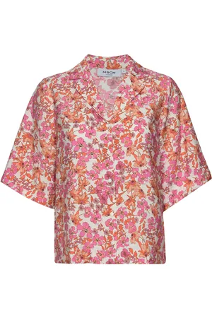 MSCH Mschadanaya Ladonna 2/4 Shirt Aop Tops Shirts Short-sleeved Pink