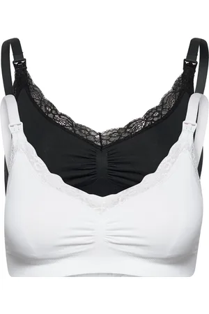 Lindex Bra 2 P Seamless Nursing W Lace Lingerie Bras & Tops Maternity Bras White