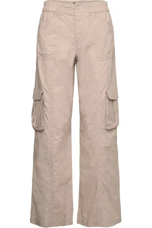 Gina Tricot Cargo Trousers Bottoms Trousers Cargo Pants Beige