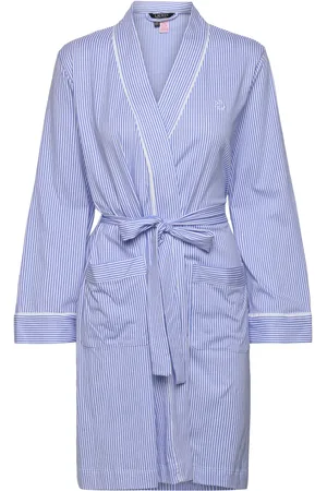 Ralph Lauren Lrl Kimono Wrap Robe Morgenkåbe Blue