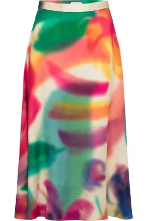 GANT Floral Print Skirt Lang Nederdel Multi/patterned