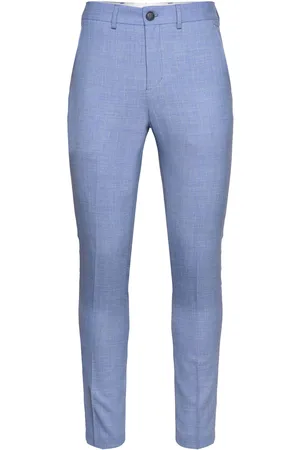 SELECTED Slhslim-Oasis Linen Trs Noos Bottoms Trousers Formal Blue