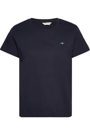 GANT Reg Shield Ss T-Shirt Tops T-shirts & Tops Short-sleeved Navy