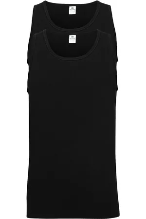 Dovre Singlet 2-Pack Gots Tops T-shirts Sleeveless Black
