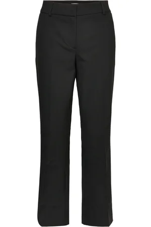 Fiveunits Clarafv Ankle Bottoms Trousers Straight Leg Black