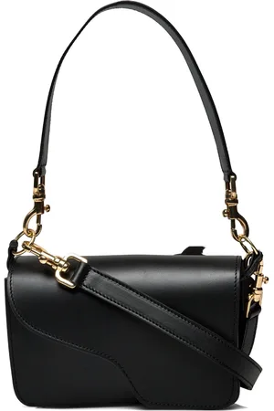 ATP Atelier Corsina Black Vacchetta Designers Small Shoulder Bags-crossbody Bags Black