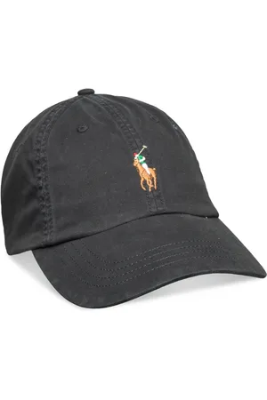 Ralph Lauren Stretch-Cotton Twill Ball Cap Accessories Headwear Caps Black