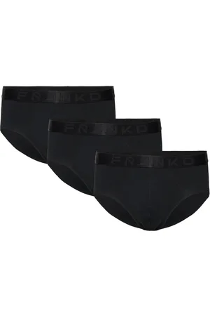 Frank Dandy 3-Pack Legend Organic Brief Underbukser Y-front Briefs Black
