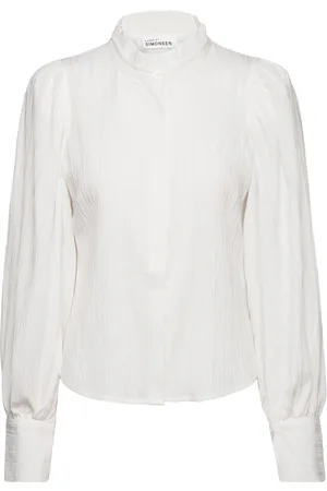 Karen by Simonsen Frostykb Frill Shirt Tops Shirts Long-sleeved White