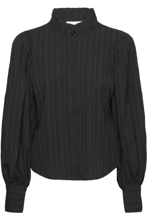Karen by Simonsen Frostykb Frill Shirt Tops Shirts Long-sleeved Black
