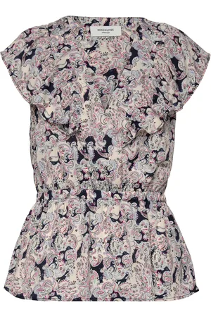 Rosemunde Recycled Polyester Top Tops Blouses Short-sleeved Multi/patterned