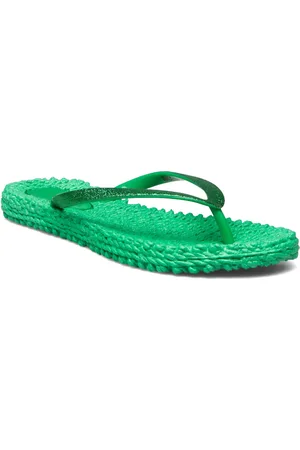 Ilse Jacobsen Flip Flop With Glitter Shoes Summer Shoes Sandals Flip Flops Green