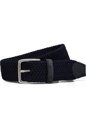 GANT Elastic Braided Belt Accessories Belts Braided Belt Navy