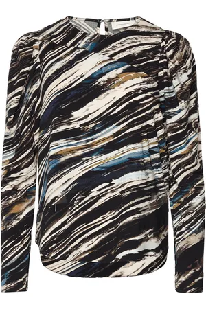 Copenhagen Muse Cmvita-Blouse Tops Blouses Long-sleeved Black