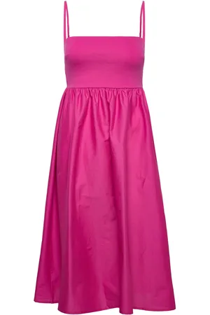 Gina Tricot Bandeau Midi Dress Knælang Kjole Pink