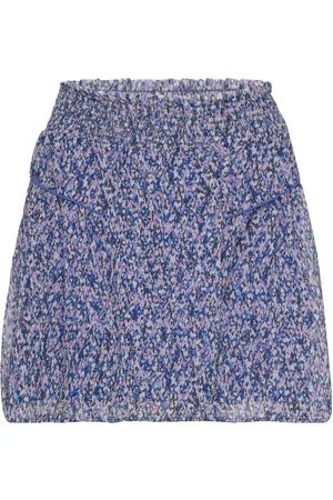 Dante 6 D6Lucky Star Mini Print Skirt Kort Nederdel Blue