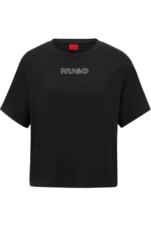 HUGO BOSS Unite_T-Shirt Tops T-shirts & Tops Short-sleeved Black