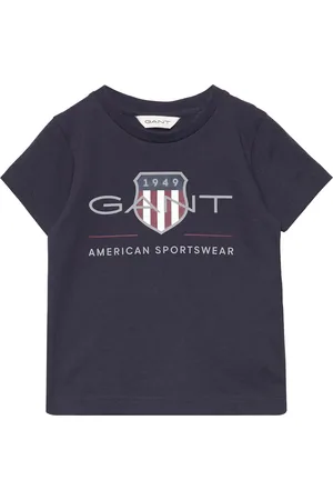 GANT Archive Shield Ss T-Shirt Tops T-Kortærmet Skjorte Navy