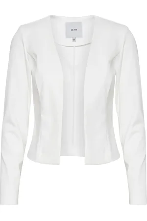 Ichi Ihkate Short Bl Blazers Cropped Blazers White