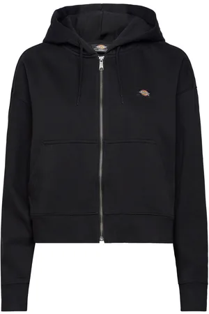 Dickies Oakport Zip Hoodie Tops Sweatshirts & Hoodies Hoodies Black