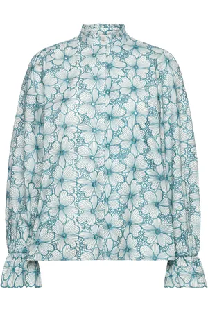 Fabienne Chapot Benoit Blouse Tops Blouses Long-sleeved Blue