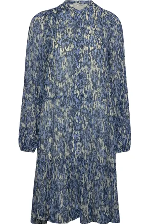 Second Female Manner Dress Knælang Kjole Blue