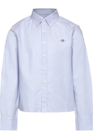 GANT Shield Oxford Bd Shirt Tops Shirts Long-sleeved Shirts Blue