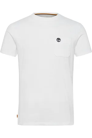 Timberland Chest Pocket Short Sleeve Tee Designers T-Kortærmet Skjorte White