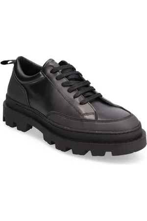 Les Deux Tanner Leather Sneaker Low-top Sneakers Black