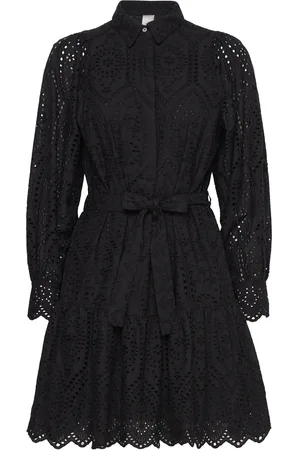 Y.A.S Holi Ls Belt Dress S. Kort Kjole Black