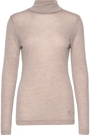 INWEAR Fangiw Rollneck Tops Knitwear Turtleneck Beige