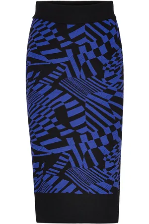 Y.A.S Storm Midi Knit Skirt Knælang Nederdel Black