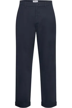 Lindbergh Wide Fit Twill Pants Bottoms Trousers Chinos Navy