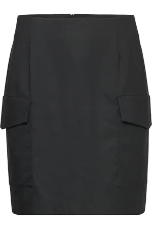 INWEAR Waiiw Skirt Kort Nederdel Black