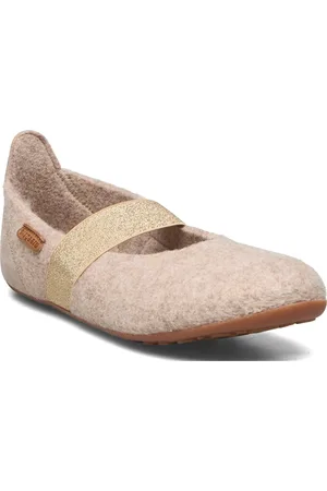 Bisgaard Ballet Wool Slippers Hjemmesko Cream
