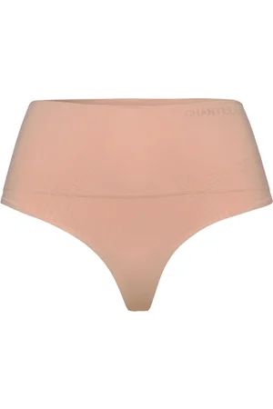 Chantelle Smooth Comfort Sculpting High-Waisted Thong Designers Shapewear Bottoms Cream