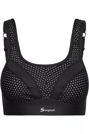 Swegmark Incredible Sports Bra Extreme Support Black Lingerie Bras & Tops Sports Bras - All Black