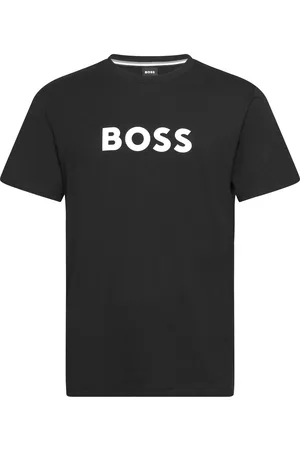 HUGO BOSS T-Shirt Rn Tops T-Kortærmet Skjorte Black