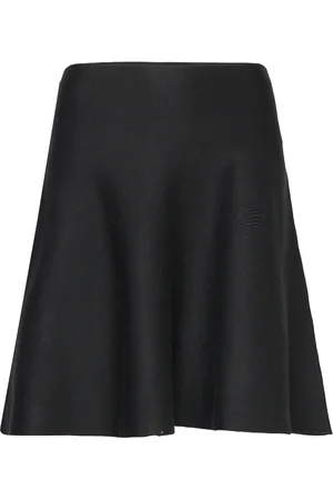 Norr Als Short Knit Skirt Knælang Nederdel Black