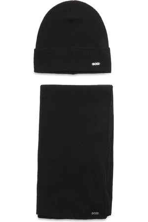 HUGO BOSS Livi_Set Accessories Headwear Beanies Black