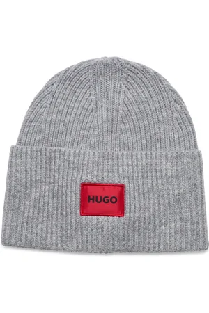 HUGO BOSS Saffa_Hat Accessories Headwear Beanies Grey
