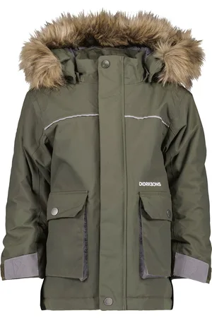 Didriksons Kure Kids Parka 6 Sport Jackets & Coats Parka Jackets Khaki Green