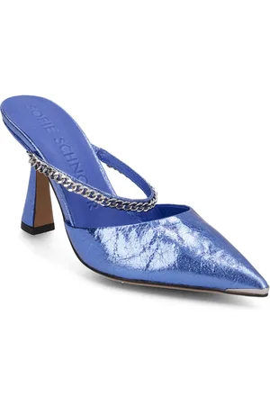 Sofie Schnoor Stiletto Shoes Mules & Slip-ins Heeled Mules Blue