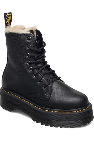 Dr. Martens Jadon Fl Black Pisa Shoes Boots Ankle Boots Ankle Boots Flat Heel Black