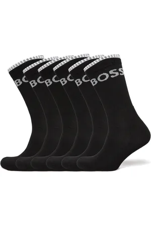 HUGO BOSS 6P Qs Stripe Cc Underwear Socks Regular Socks Black