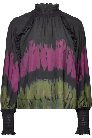 Copenhagen Muse Cmfrill-Chif-Blouse Tops Blouses Long-sleeved Black