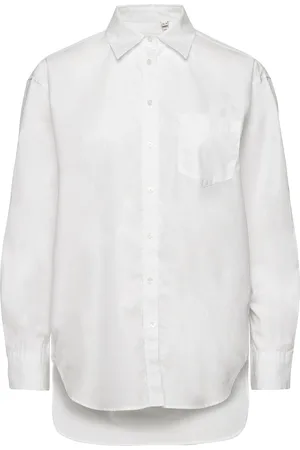 GANT Rel Classic Poplin Shirt Tops Shirts Long-sleeved White